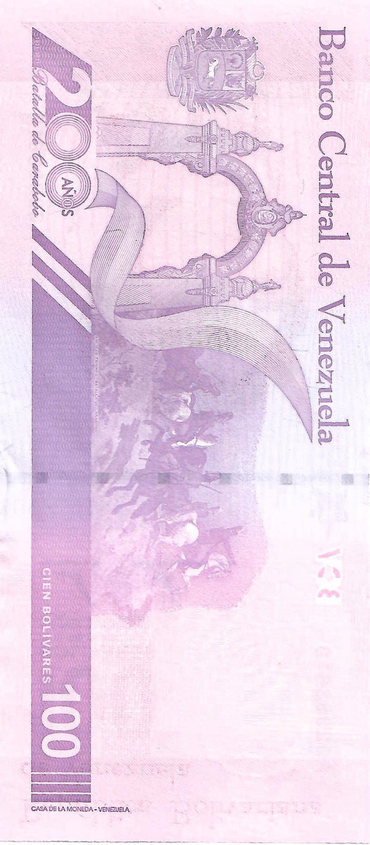 Venezuela 100 Bolivares Digitales Bolivar Banknote UNC 2021 New - Foto 6