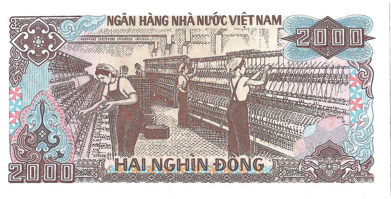 Vietnam 2,000 Dong Banknote, 1988, P107, UNC