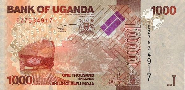 Uganda 1,000 Schillings, 2021, P49f, UNC