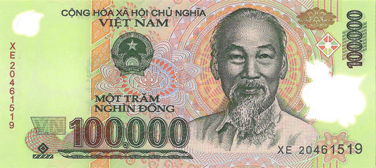 Vietnam 100,000 Dong Banknote, 2020, P-122Q, UNC, Polymer