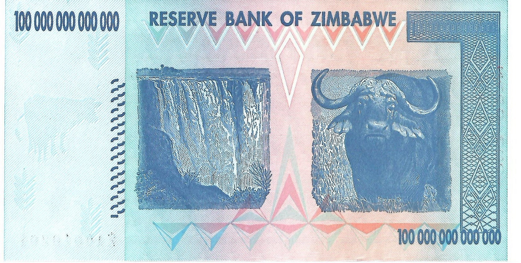 Zimbabwe 100 Trillion, 2008, P91, UNC - REPLACEMENT *ZA*