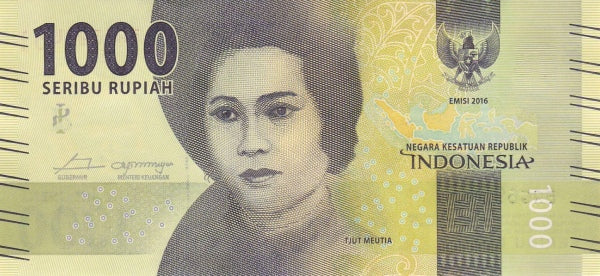 Indonesia 1000 Rupiah, 2017, P154b, UNC