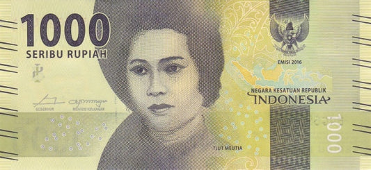 Indonesia 1000 Rupiah, 2017, P154b, UNC