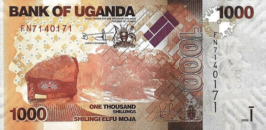 Uganda 1,000 Schillings, 2022, P49g, UNC
