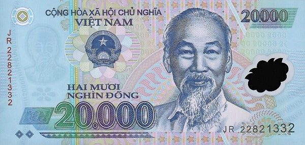 Vietnam 20,000 Dong Banknote, 2022, P-120m, UNC, Polymer
