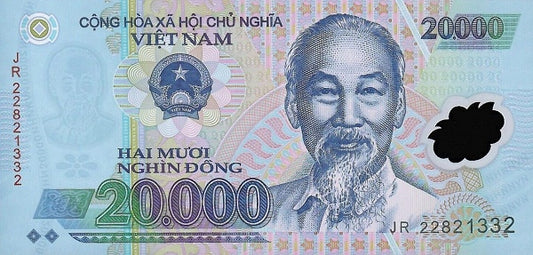 Vietnam 20,000 Dong Banknote, 2022, P-120m, UNC, Polymer