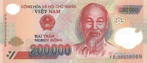 Vietnam 200,000 Dong Banknote, 2020, P-123k, UNC, Polymer