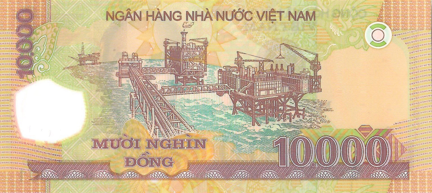 Vietnam 10,000 Dong Banknote, 2019, P-119L, UNC, Polymer