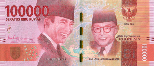 Indonesia 100,000 Rupiah Banknote, 2019, P-160d, UNC