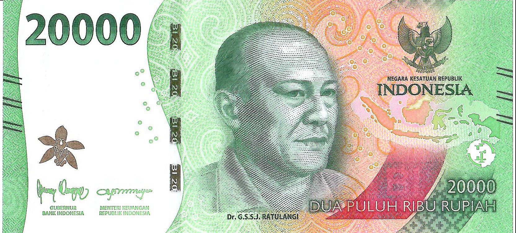 Indonesia 20,000 Rupiah Banknote, 2022, P-166, UNC