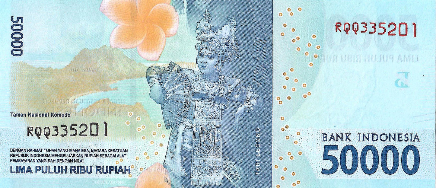 Indonesia 50,000 Rupiah, 2020, P-159, UNC