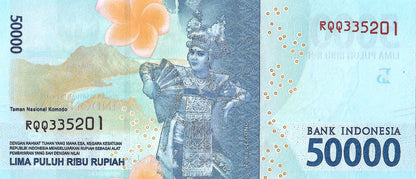 Indonesia 50,000 Rupiah, 2020, P-159, UNC