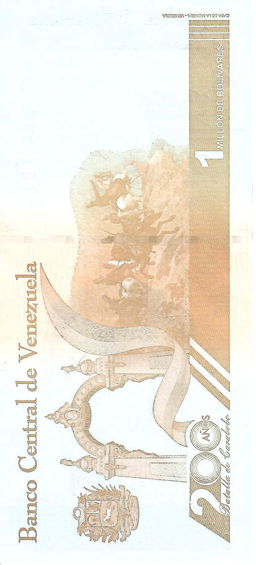 Venezuela 1 Million Bolivar Soberano, 2020 P114 - CIRCULATED