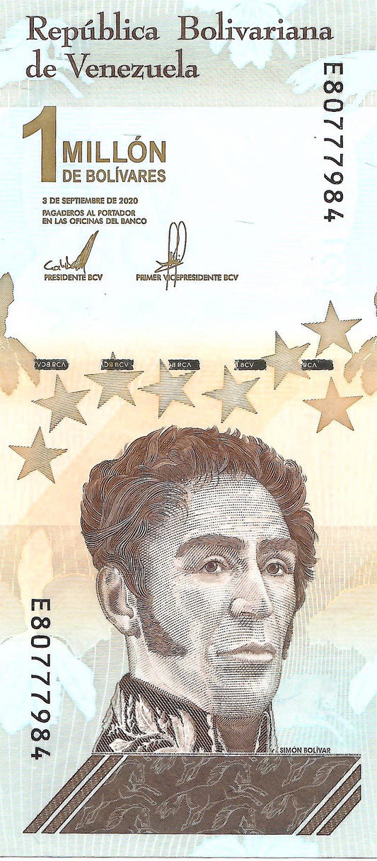 Venezuela 1 Million Bolivar Soberano, 2020 P114 - CIRCULATED