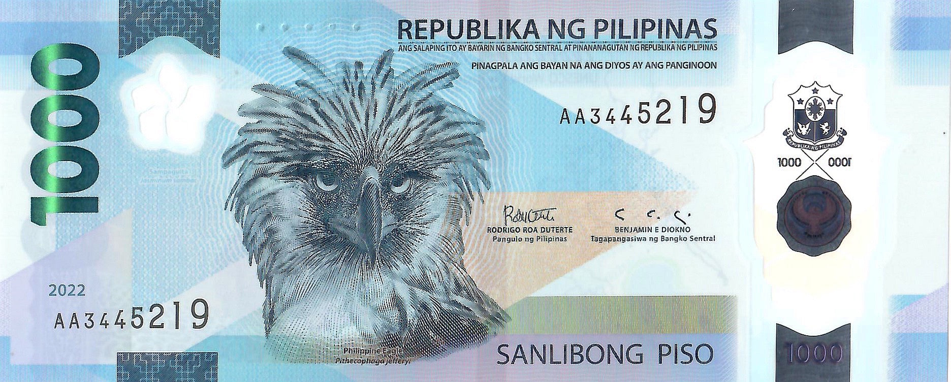 Philippines 1000 Piso, 2022 , Polymer, CIRCULATED