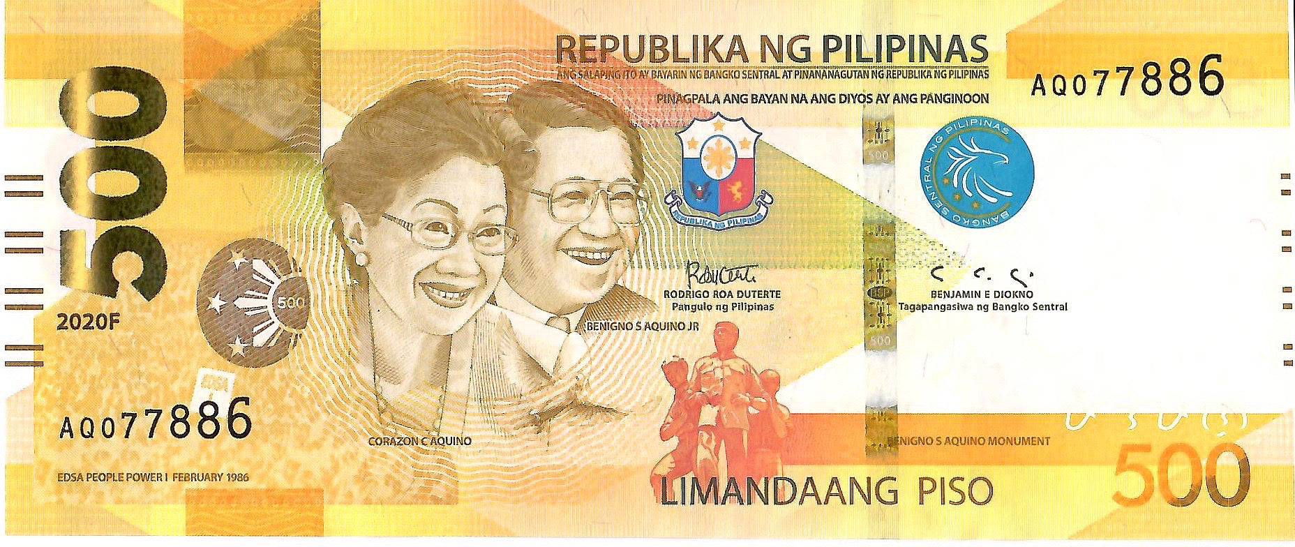 Philippines 500 Piso, 2020 ,UNC