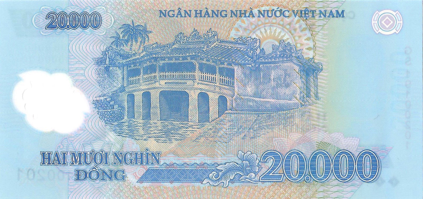 Vietnam 20,000 Dong Banknote, 2019, P-120j, UNC, Polymer