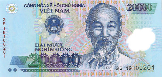 Vietnam 20,000 Dong Banknote, 2019, P-120j, UNC, Polymer