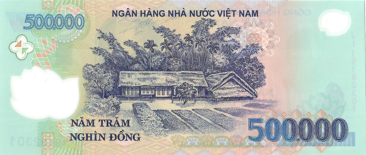 Vietnam 500,000 Dong Banknote, 2019, P-124o, UNC, Polymer