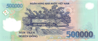 Vietnam 500,000 Dong Banknote, 2019, P-124o, UNC, Polymer