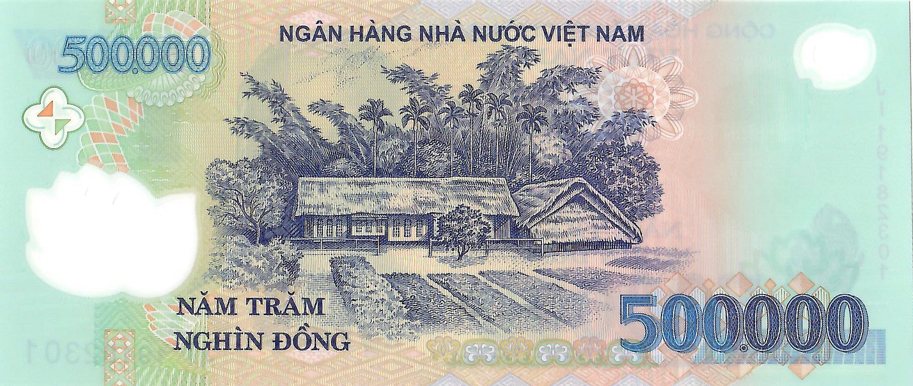 Vietnam 500,000 Dong Banknote, 2016, P-124l, UNC, Polymer