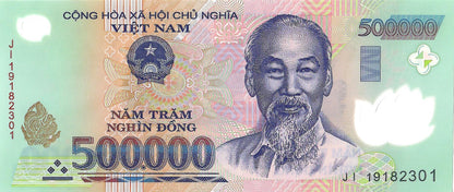 Vietnam 500,000 Dong Banknote, 2019, P-124o, UNC, Polymer