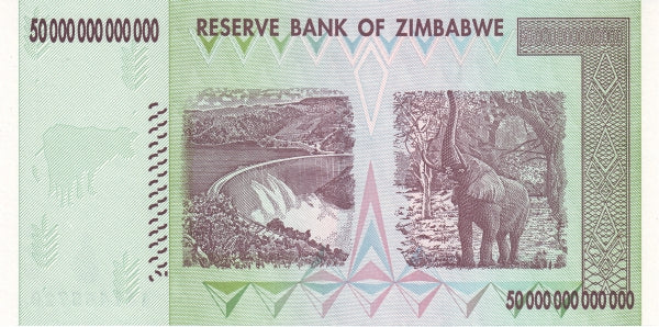 Zimbabwe 50 Trillion, 2008, P90, UNC