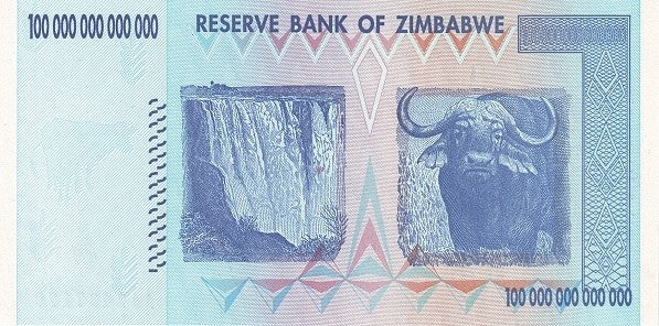 Zimbabwe 100 Trillion, 2008, P91, UNC