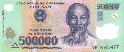 Vietnam 500,000 Dong Banknote, Polymer, CIRCULATED