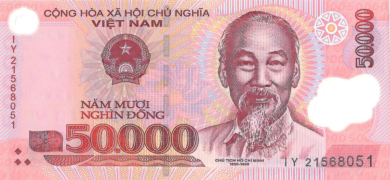 Vietnam 50,000 Dong Banknote, P-121, Polymer - Circulated